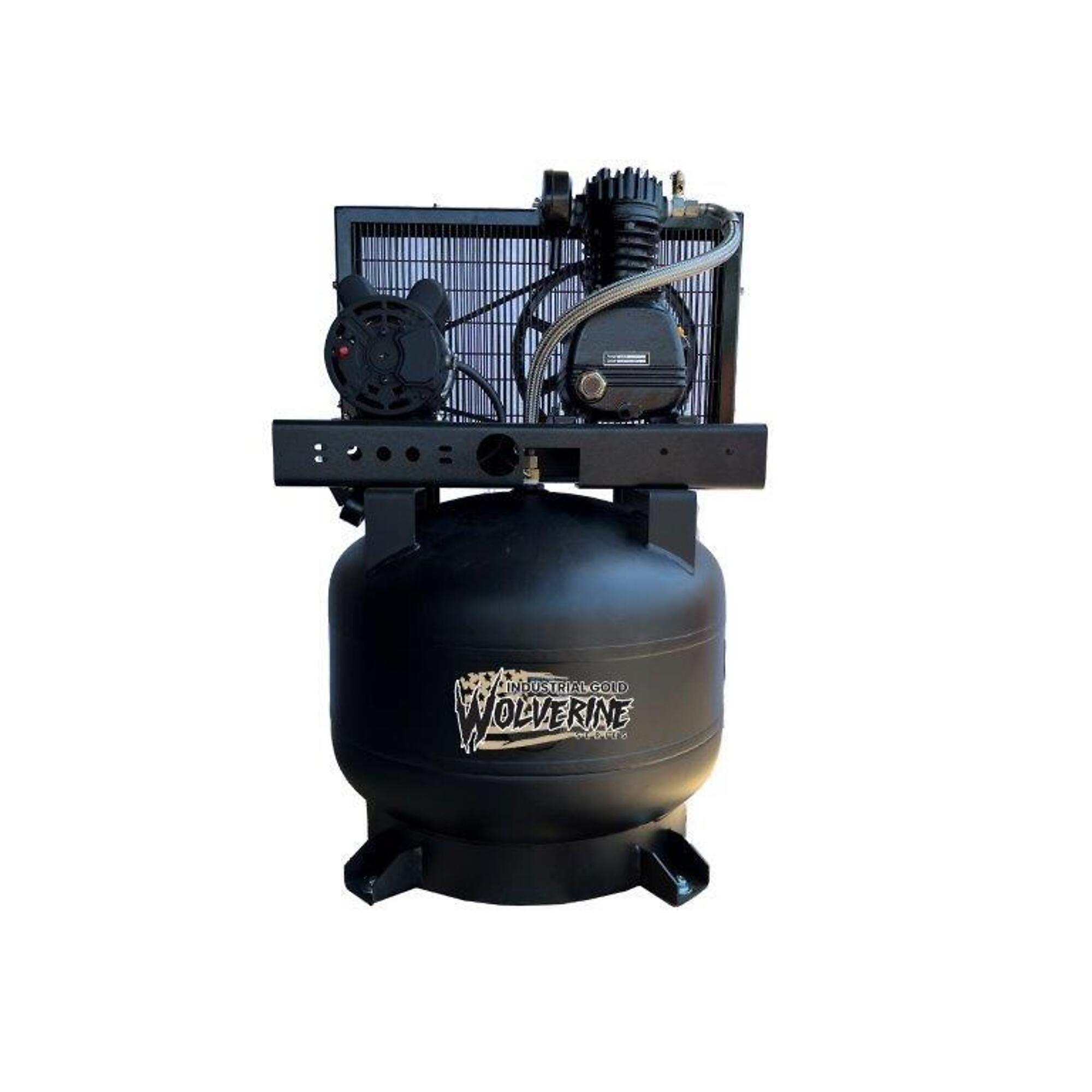 Industrial Gold, 3.5hp, 30 gallon, 12CFM125PSI, Horsepower 3.5 HP, Air Tank Size 30 Gal, Volts 208-230 Model# CI521E31V
